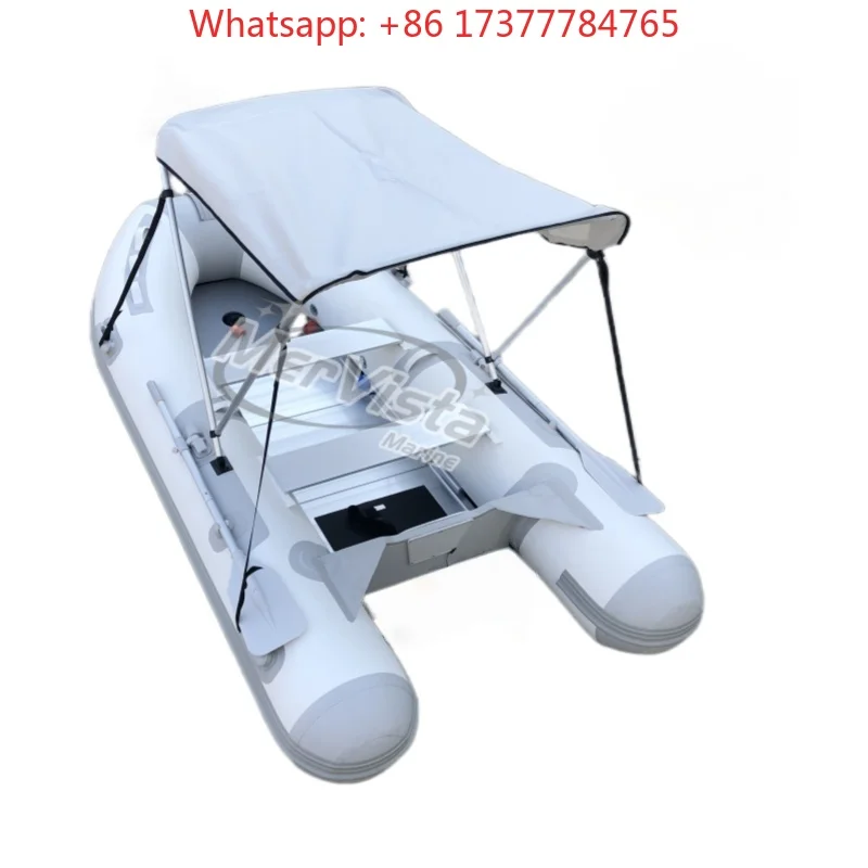 Rubber Inflatable Fishing Dinghy, 330 Size Boat with Air Mat Floor for Fishing