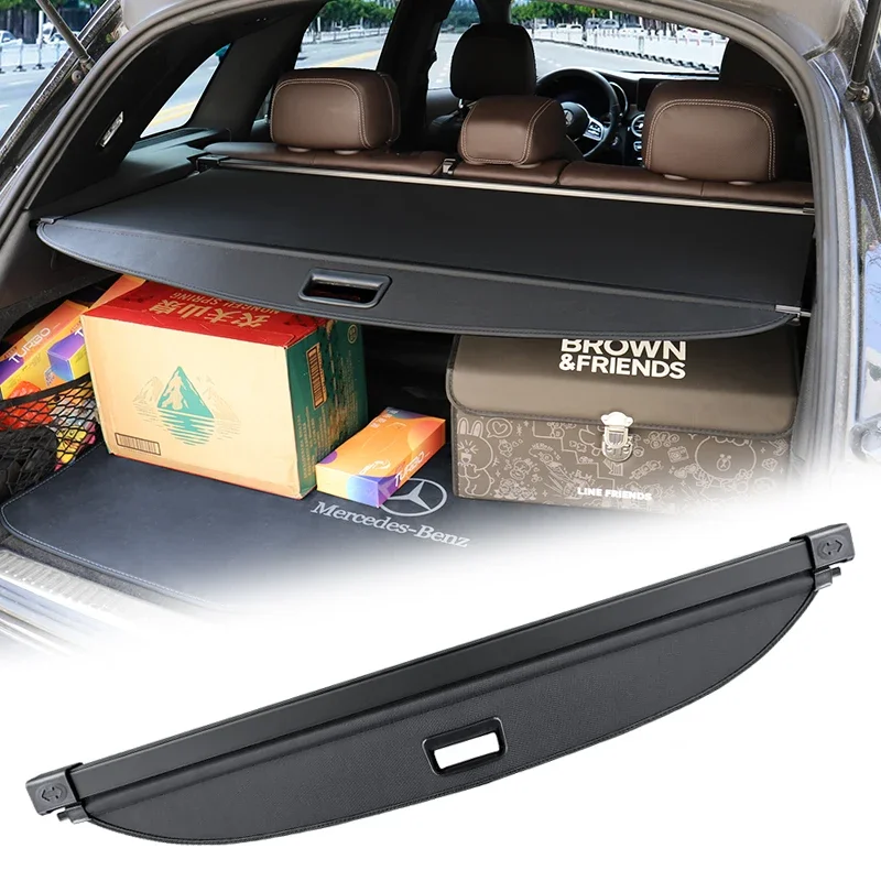 Picture 5: Retractable Trunk Cargo Cover Parcel Rack Waterproof Shield Privacy Auto Interior Accessories For Benz GLC 2016-2022