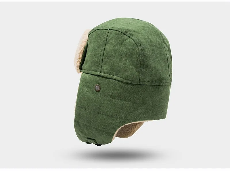 Lei Feng-Wintermützen für Herren und Damen, modische und trendige Gehörschutzhüte, warme Baumwollmützen, Pilotenmotorradmützen – Detail 15