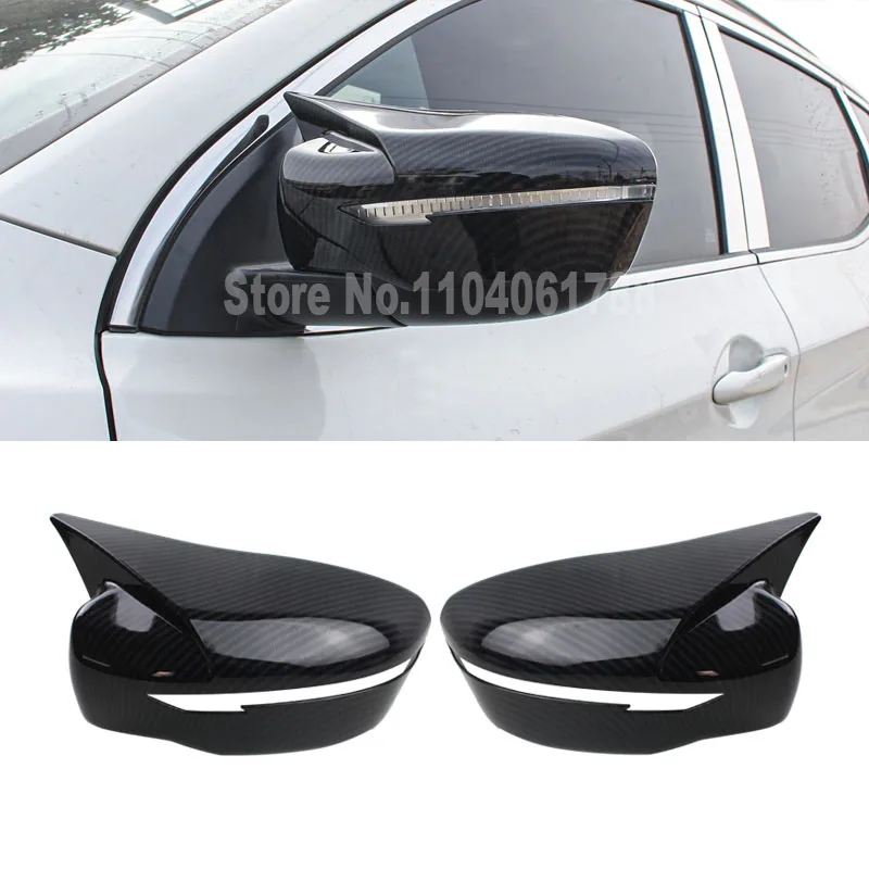 

Rearview Mirror Cover Fit for Nissan X-trail Xtrail T33 Qashqai J12 2021 2022 2023 2024 2025 Carbon Look Reverse Mirror Strip