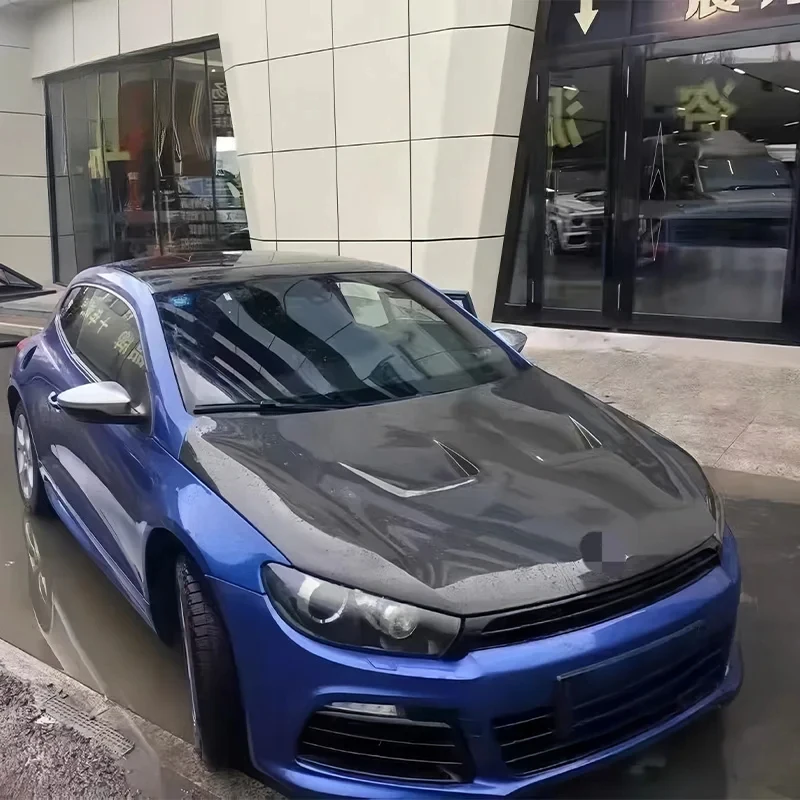 High Quality Carbon Fiber Hood for Scirocco R Model Perfect Fit High-Strength Engine Bonnet