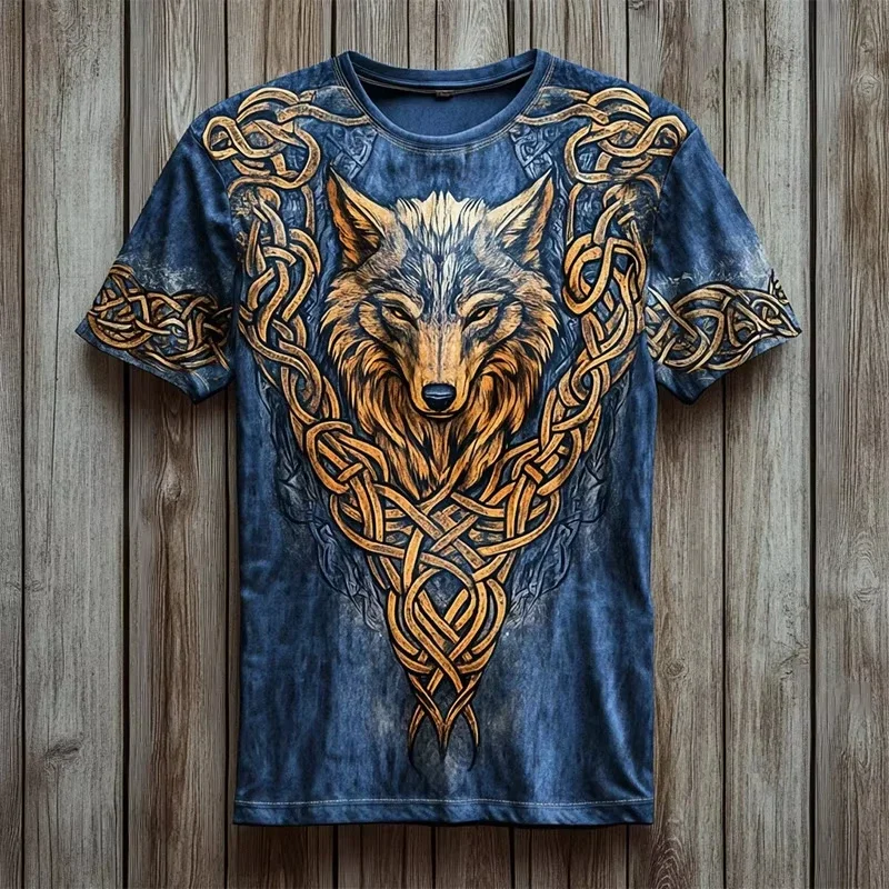 Retro Tribal Ethnic Pattern 3D Print Breath Quick-dry Men's Plus-size Tshirt Outdoor Street Fashion Casual Parent-Child Clothing