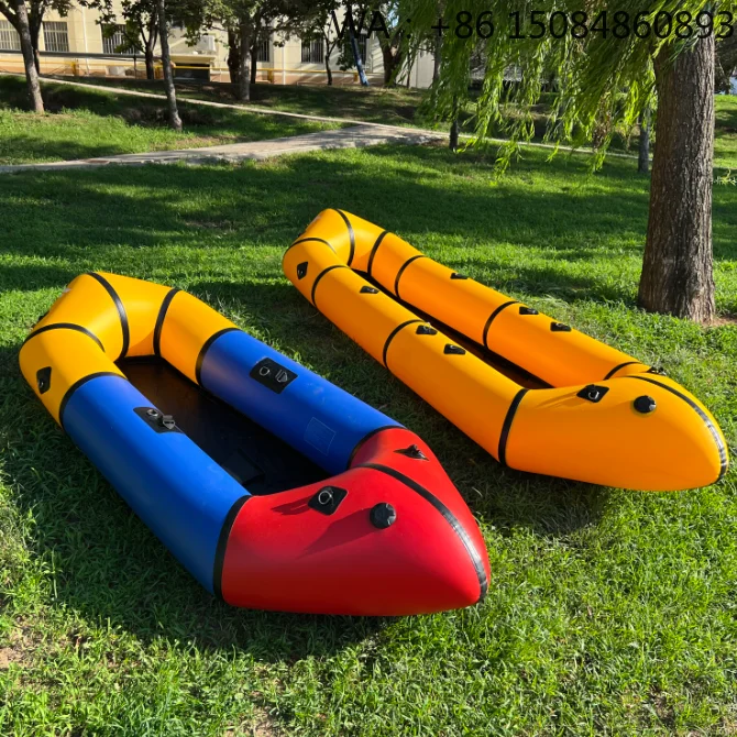 Outdoor Inflatable Rafting Fishing Boat, High Toughness Power Component For River Drifting & Water Recreation Activity