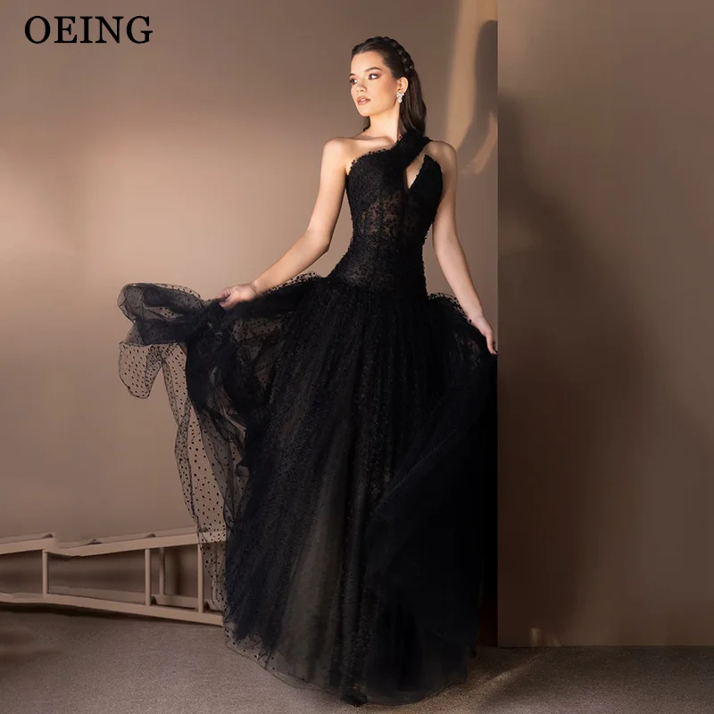 Oeing elegante a linha vestidos de baile um ombro drapeado bolinhas maxi vestidos de festa de aniversário gala robes de soirée personalizado