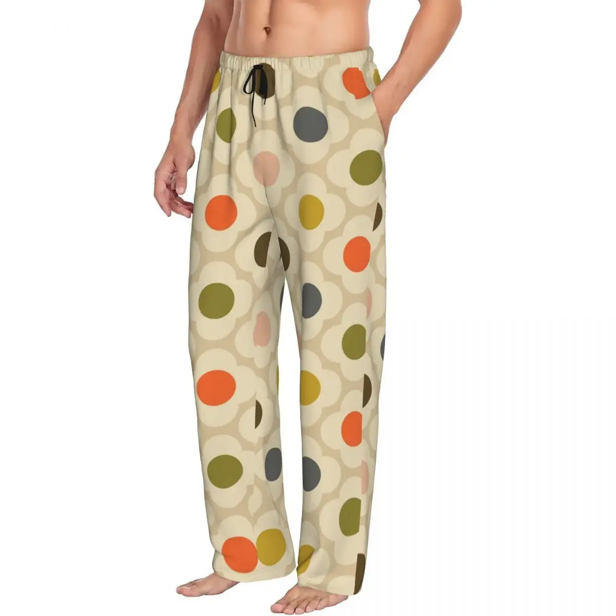 Stampa personalizzata Orla Kiely Flower Spot Summer pigiama Pants uomo scandinavo floreale Sleep Sleepwear Bottoms con tasche