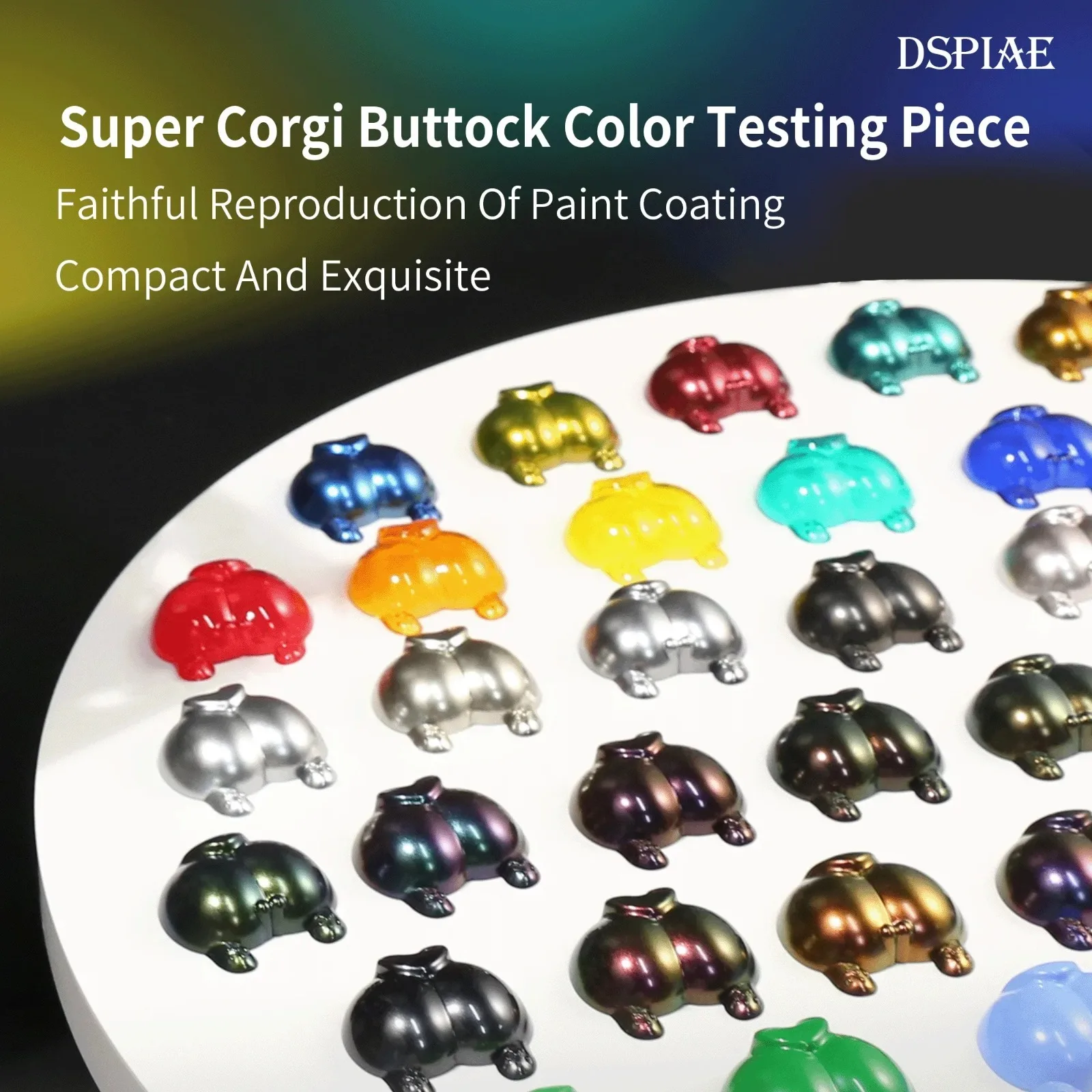 DSPIAE PLD-01 Super Corgi Butt Color Testing Piece for Gundam Model Painting Tools Assembly Retrofit Hobby DIY Craftt Tools