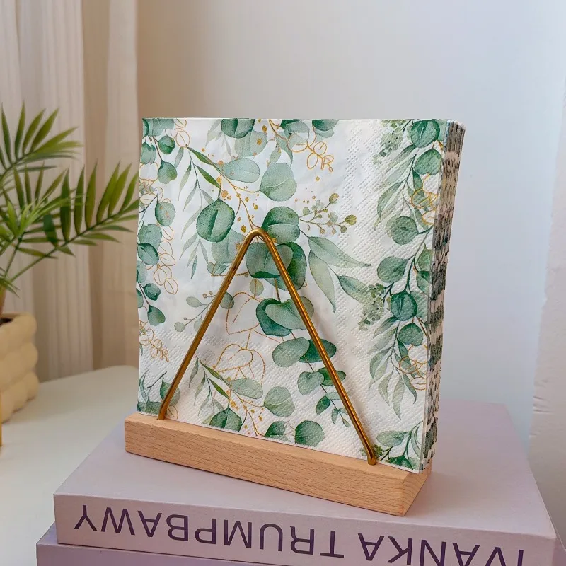 

10/20 шт. 33*33 см, 2-слойные новые салфетки из эвкалипта, одноразовые бумажные подставки для стола, бумага для декупажа DIY