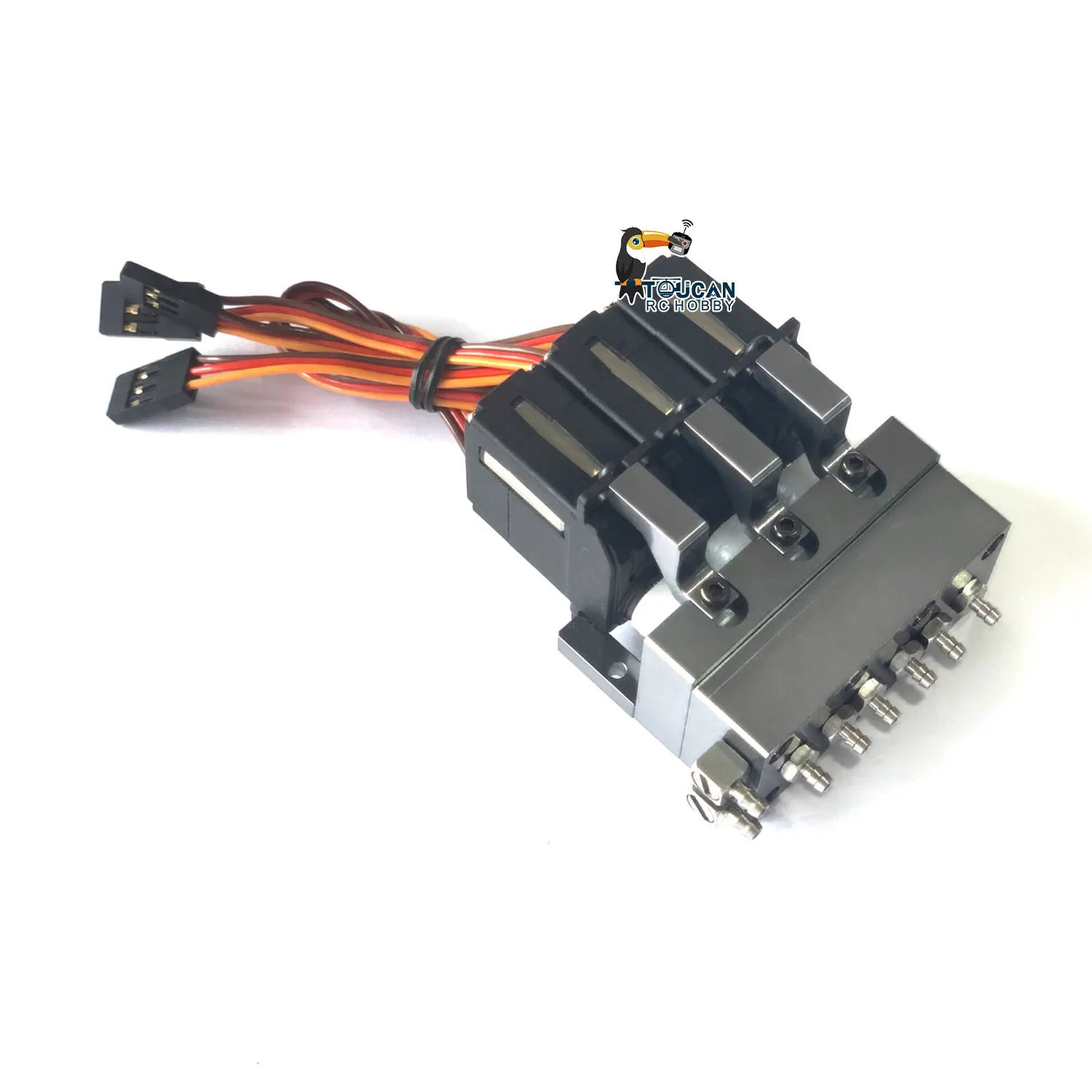 Spare Parts 2CH 3CH Metal Directional Valve Reversing for 1/14 1/16 RC Excavator Loader Truck TH20664-SMT2