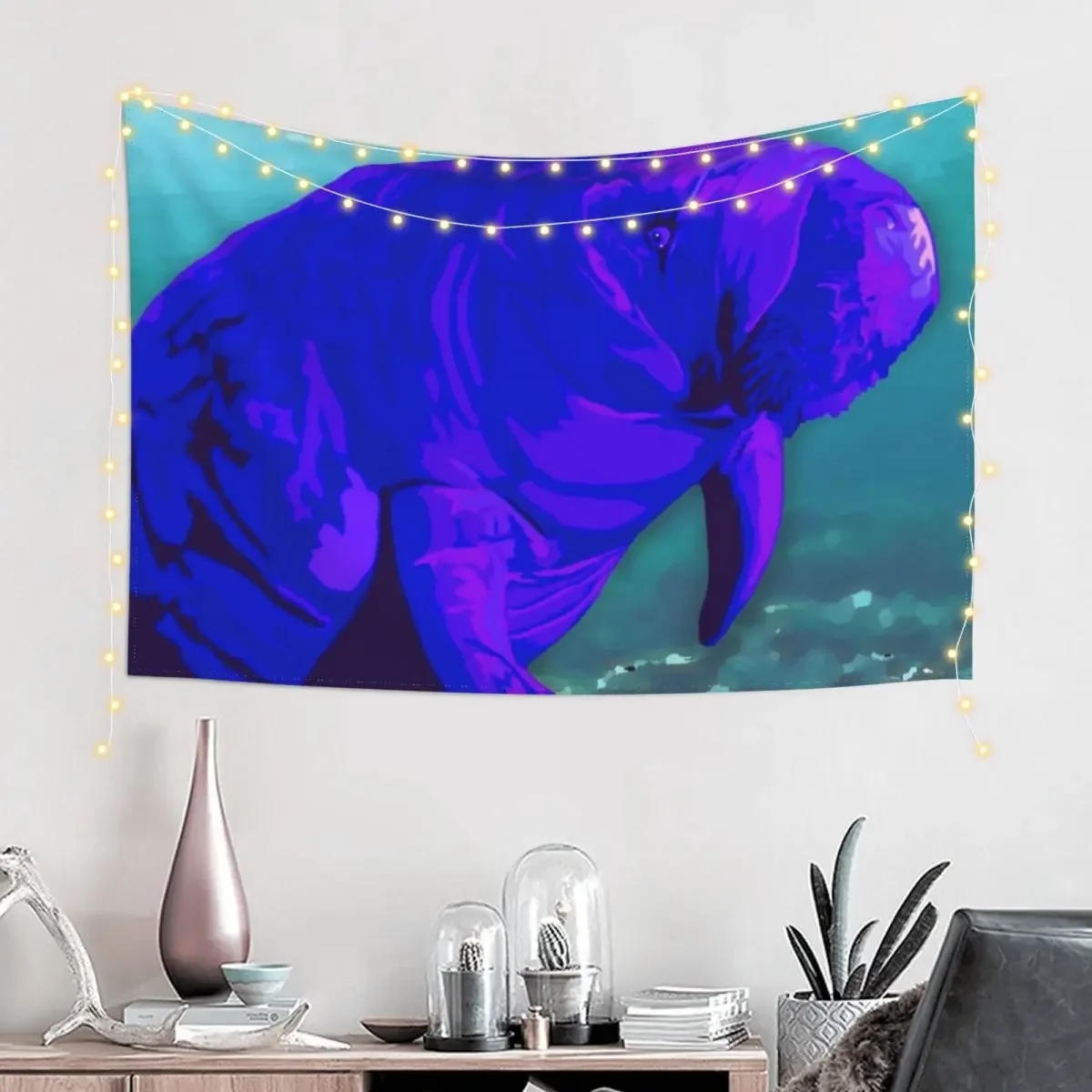 Manatee Art Tapestry Hanging Wall Aesthetic Room Decorations Funny Decorations For Room Tapestry