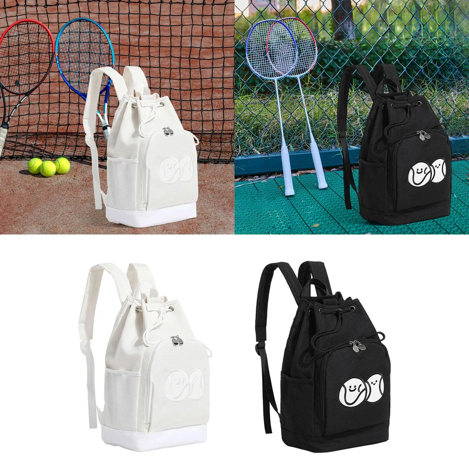 Pickleball Backpack Tennis Rackets Bag Multi Pockets Shoulder Bag Rucksack Multifunctional Carry Bag Tennis Paddle Backpack