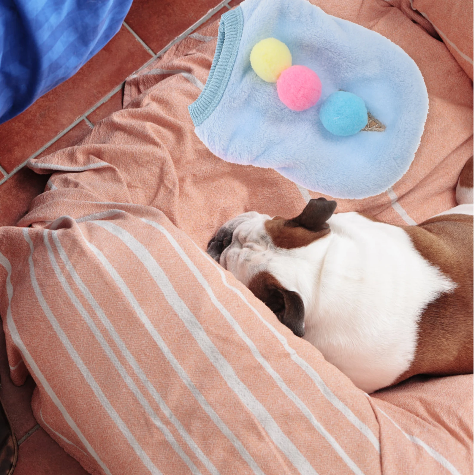 

2 Pcs Ice Cream Pattern Clothes Bunny Outfits for Rabbits Pet Small Animal Puppy Costume Vest
