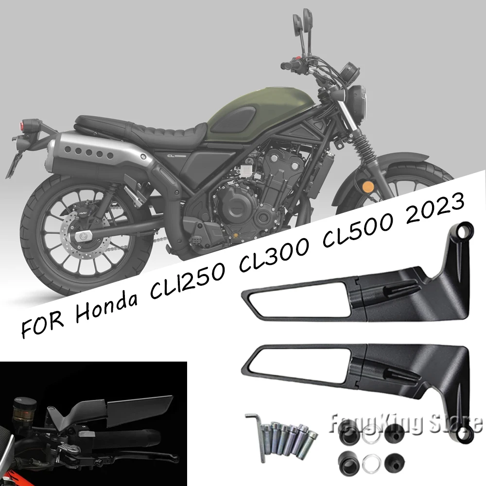 

For Honda CLl250 CL300 CL500 2023 motorcycle accessories rearview mirror wind wing side rear view reversing