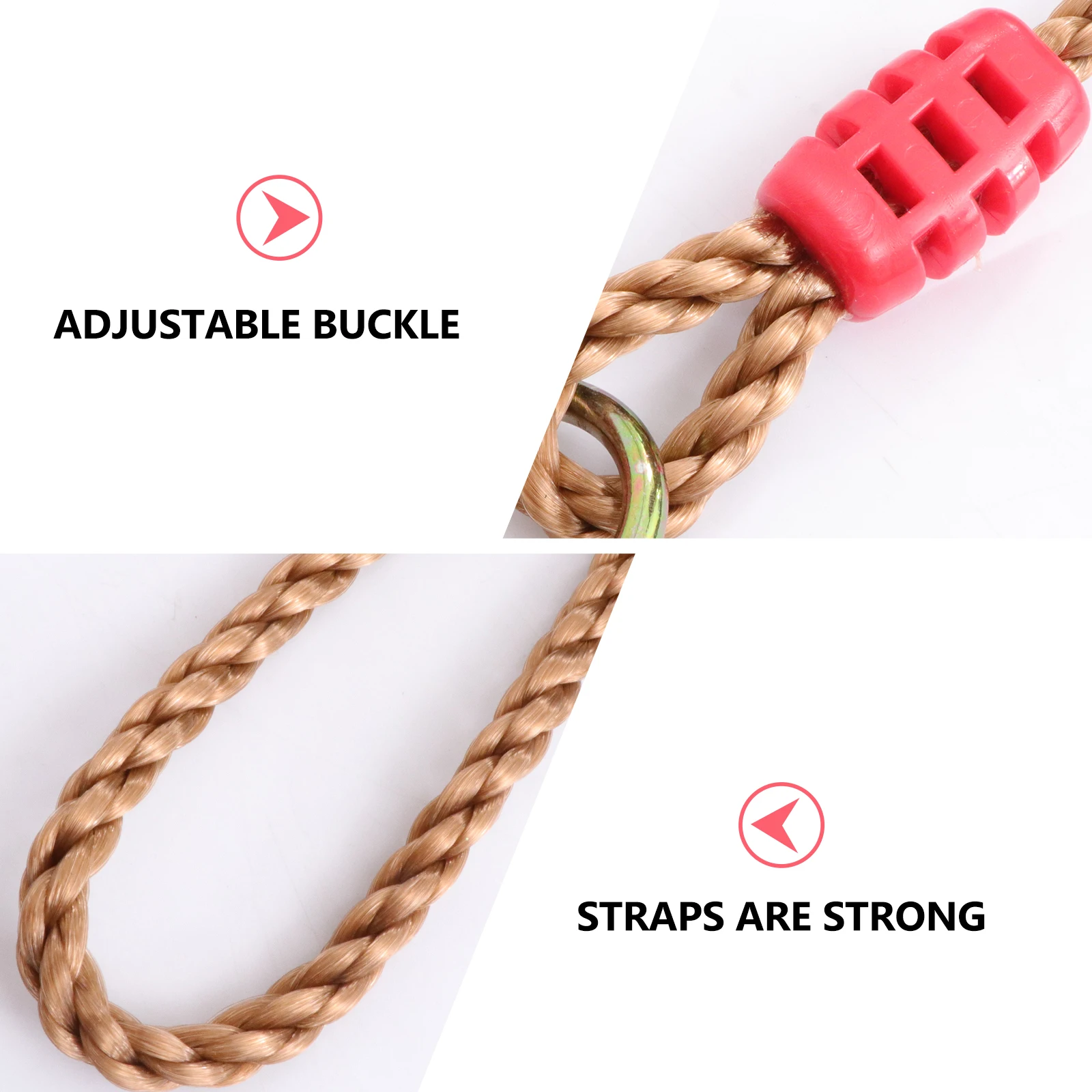 

Heavy Duty Hanging Straps Adjustable Durable Outdoor Rope For Tree Tire Garden Swing Hammock Camping Random Color Swing