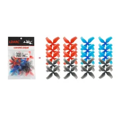 LDARC 1545 40mm 4-blade 10Pairs  Propeller 1.0mm Hub RC Drone Inductrix Beta75X Tiny GT7 Mobula7 Props