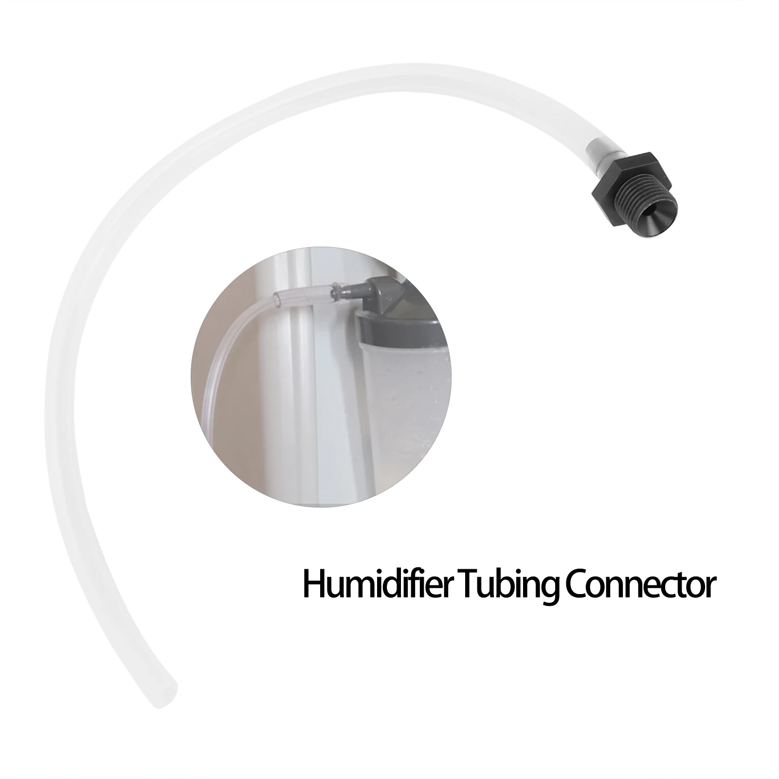 90 Degrees Humidifier Tubing Connector Adapter 5L Oxygen Generator Humidifier Cup Replacement Part Health Care Tool