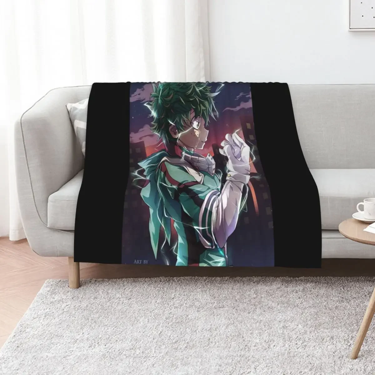 

Deku BNHA Throw Blanket Thin Tourist Bed Fashionable Thermal Blankets