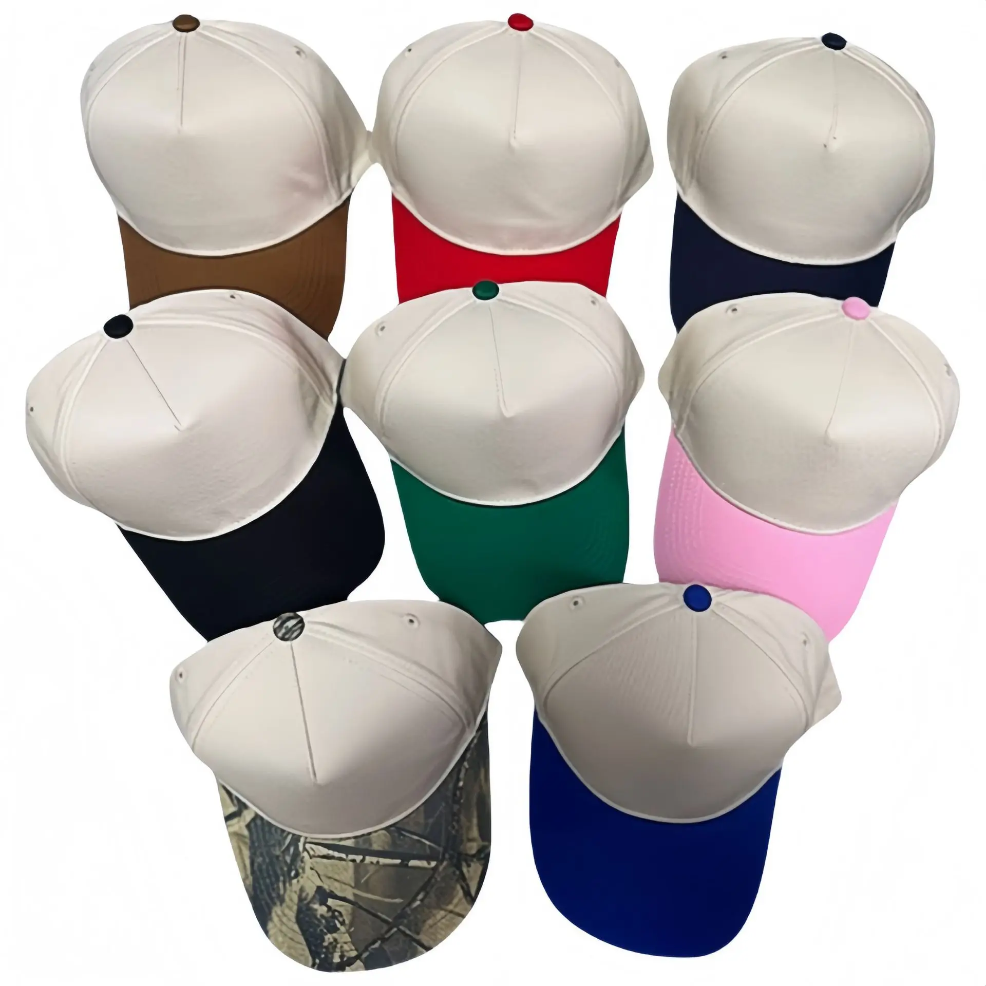 1 five-piece cotton baseball cap summer truck driver hat can be used for embroidery printing sun hat 2026 new
