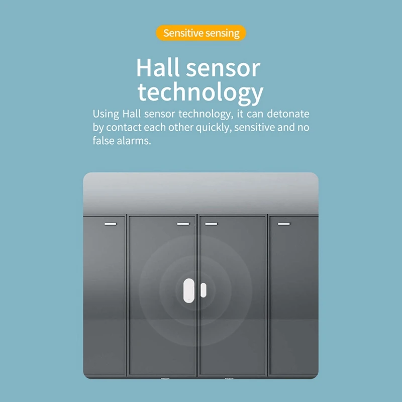 1Set Tuya Smart Zigbee Door Magnet + Light Sensor Reminder Lighting Sensor Alarm White