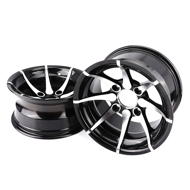 4PCS 12-inch Aluminum Alloy Rims for ATV Quad Bikes Karts - Front & Rear Wheel Set Tubeless Tires Compatible All-Terrain Vehicle - view 3