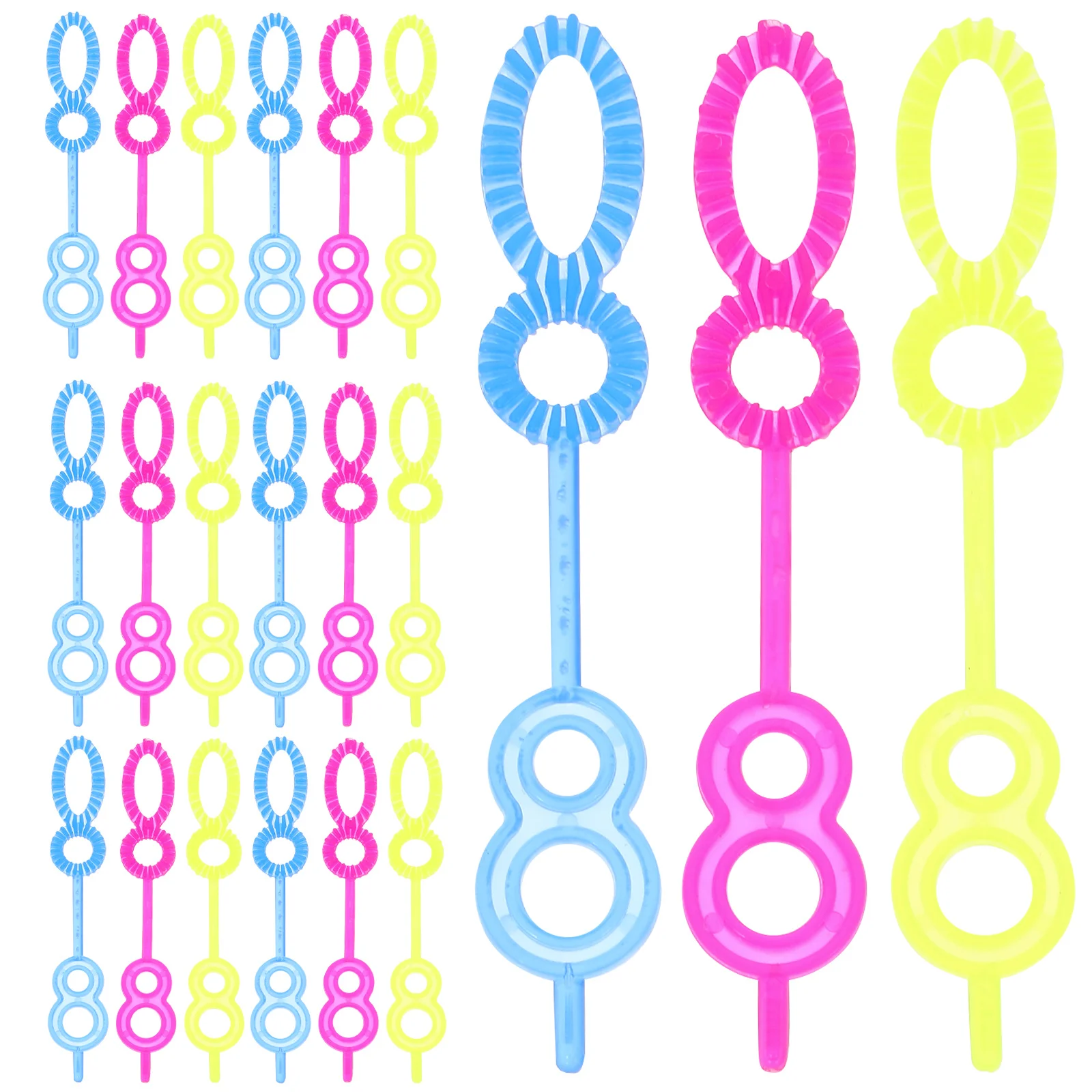 100pcs Bubble Wand Tool Creative Fun For Kids Outdoor Play Bubble Blower Set Children Boys Girls Random Color