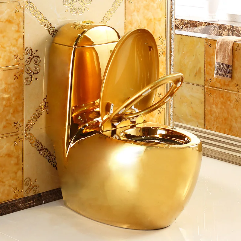 Toilet egg mute  golden European adult super swirl see description color toilet seat creative row wall row