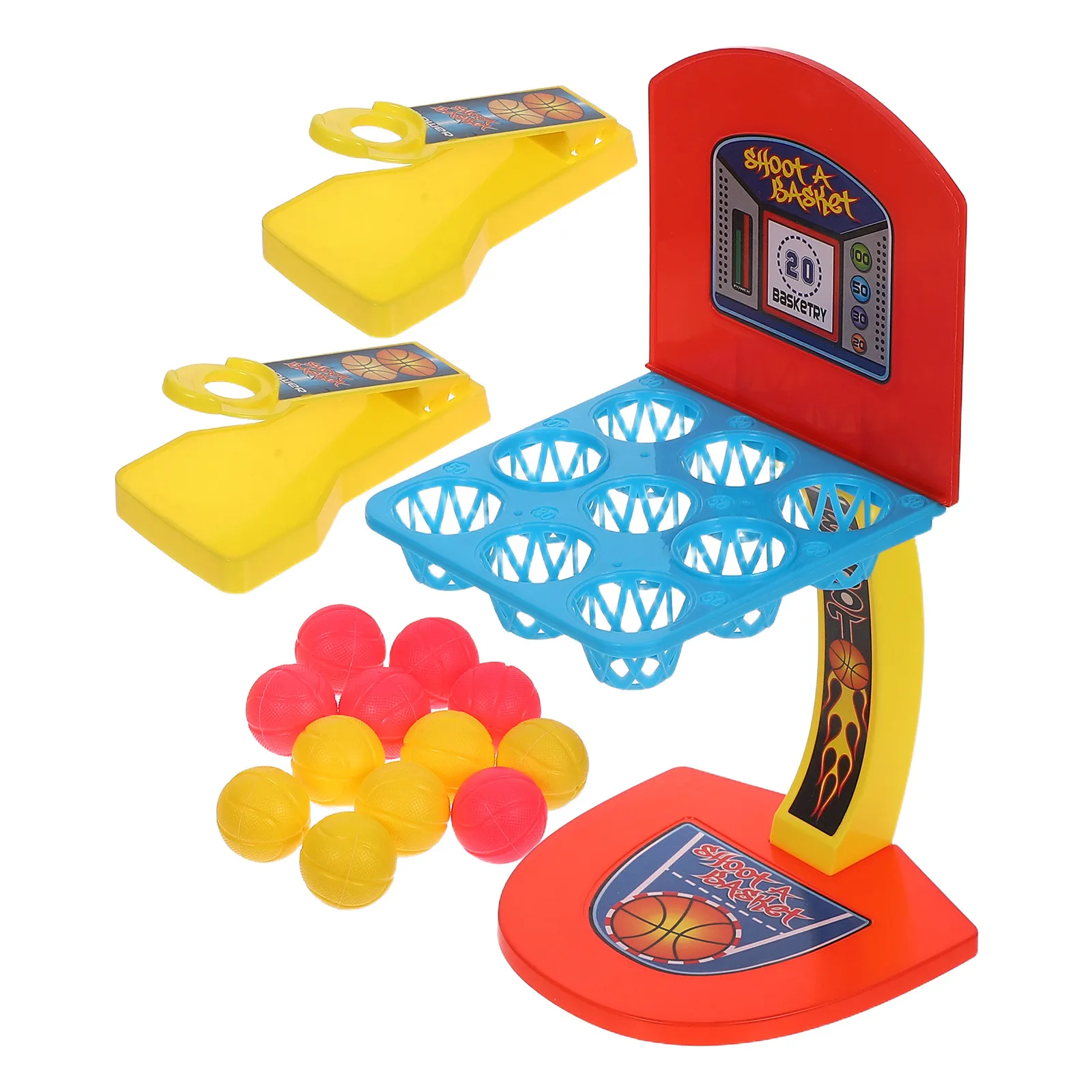 

Mini Finger Basketball Game Desktop Table Basketball Set Bright Multi-Color Improve Coordination Finger Strength Educational