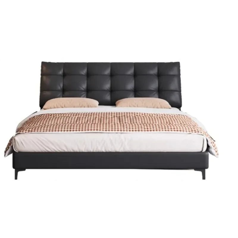 & 150x200cm Nordic Fancy Bed Sleeping Luxury Queen Size Upholstered Bed Frame 180x200cm Full Size Double Bedroom Furniture
