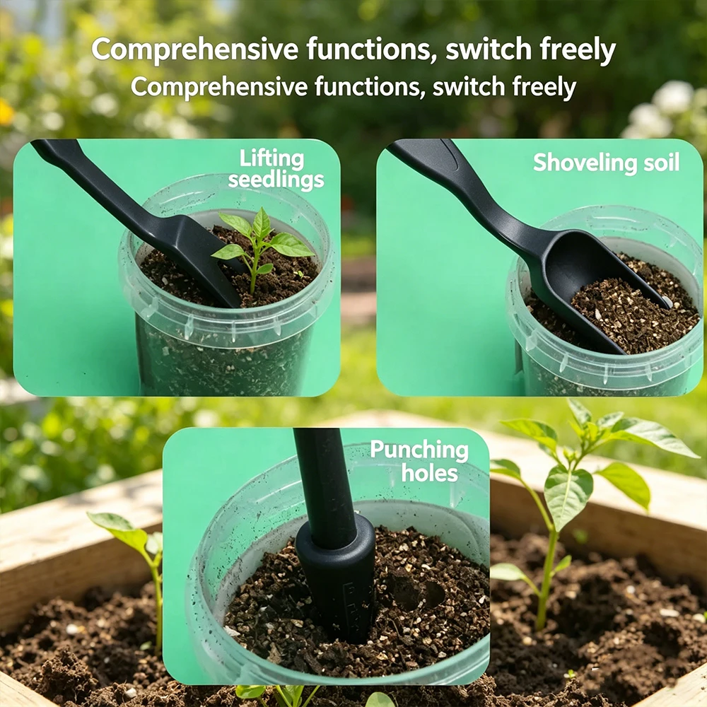 1 Set Garden Planter Kit Succulent Sowing Transplanting Seedlings Planting Tool Bonsai Fertilizer Drill Accessories