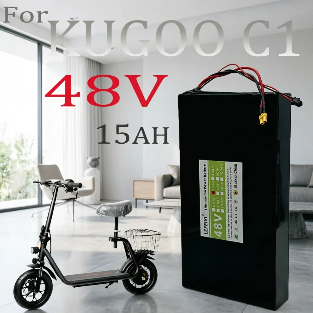 

48V 14Ah 13S4P Lithium Ion Battery Pack 672Wh High Power For Kugoo C1 Electric Bicycle E-Bike