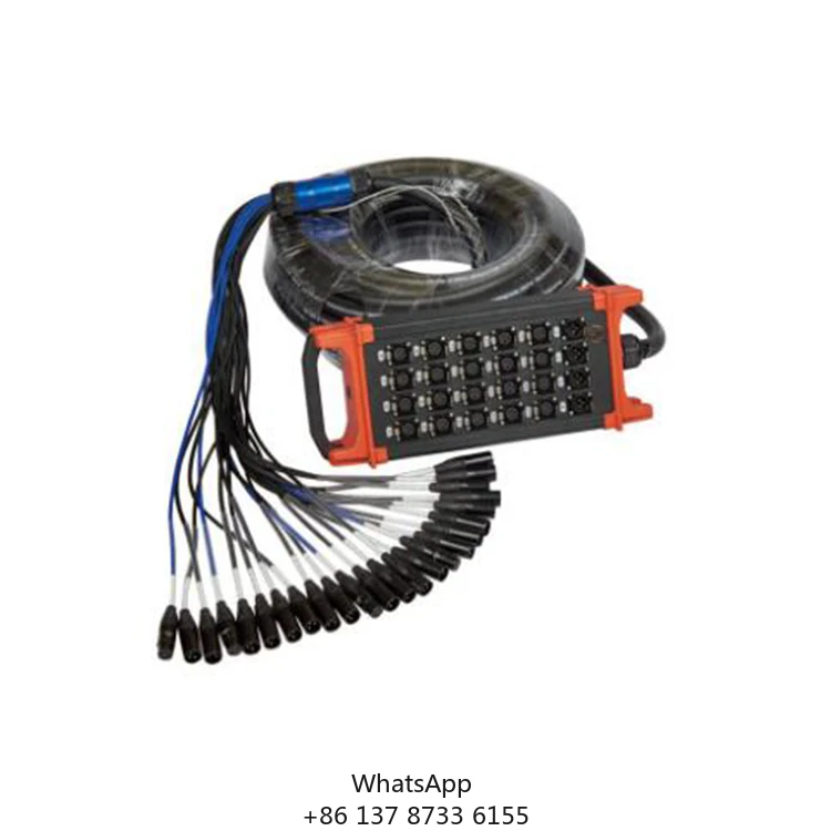 Professional Portable Audio Snake Cable 8 Channel 10 Meter