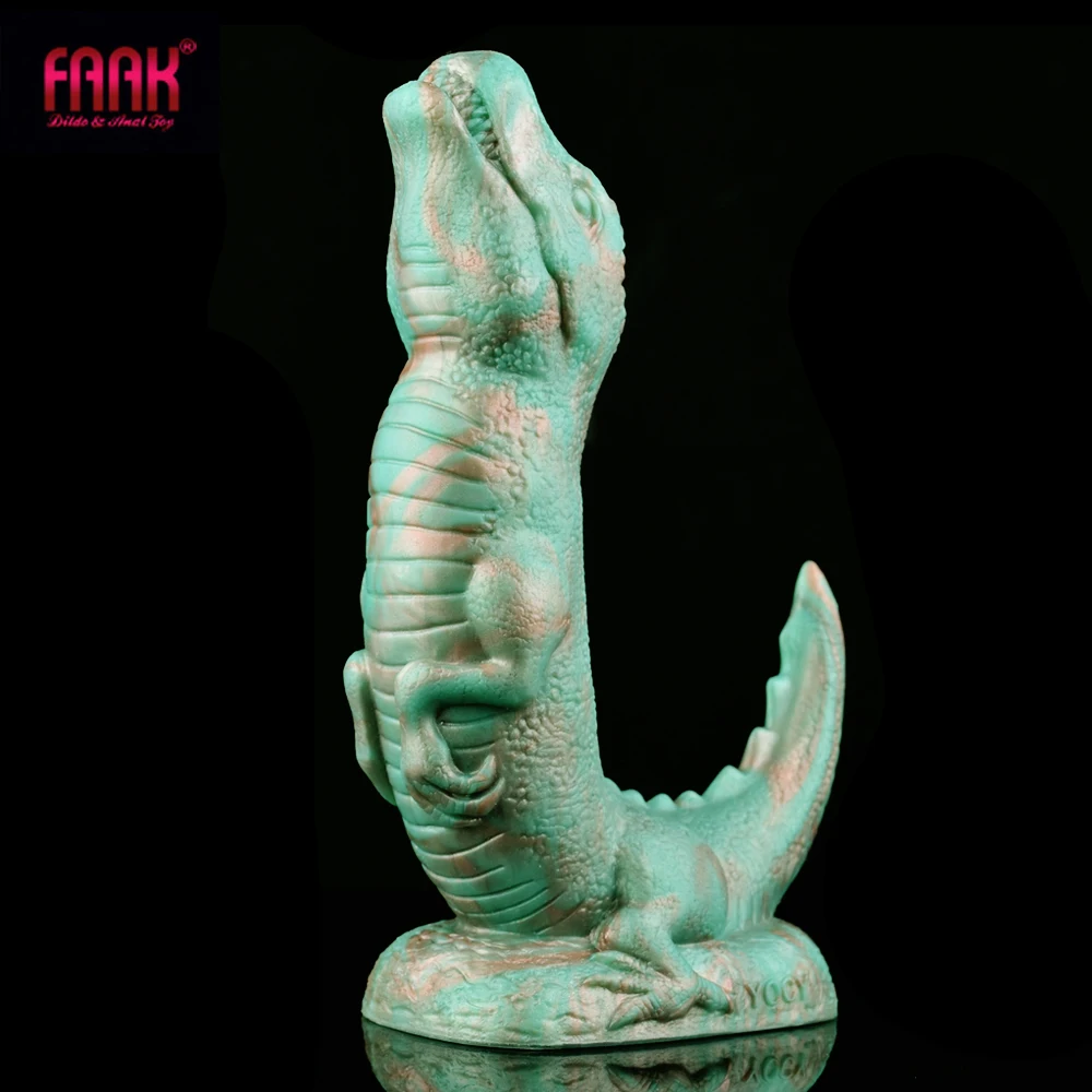 FAAK Dragon Dildo With Suction Cup Silicone Anal Plug Multi Color Clit Stimulate Sex Toys For Women Men Prostate Massage