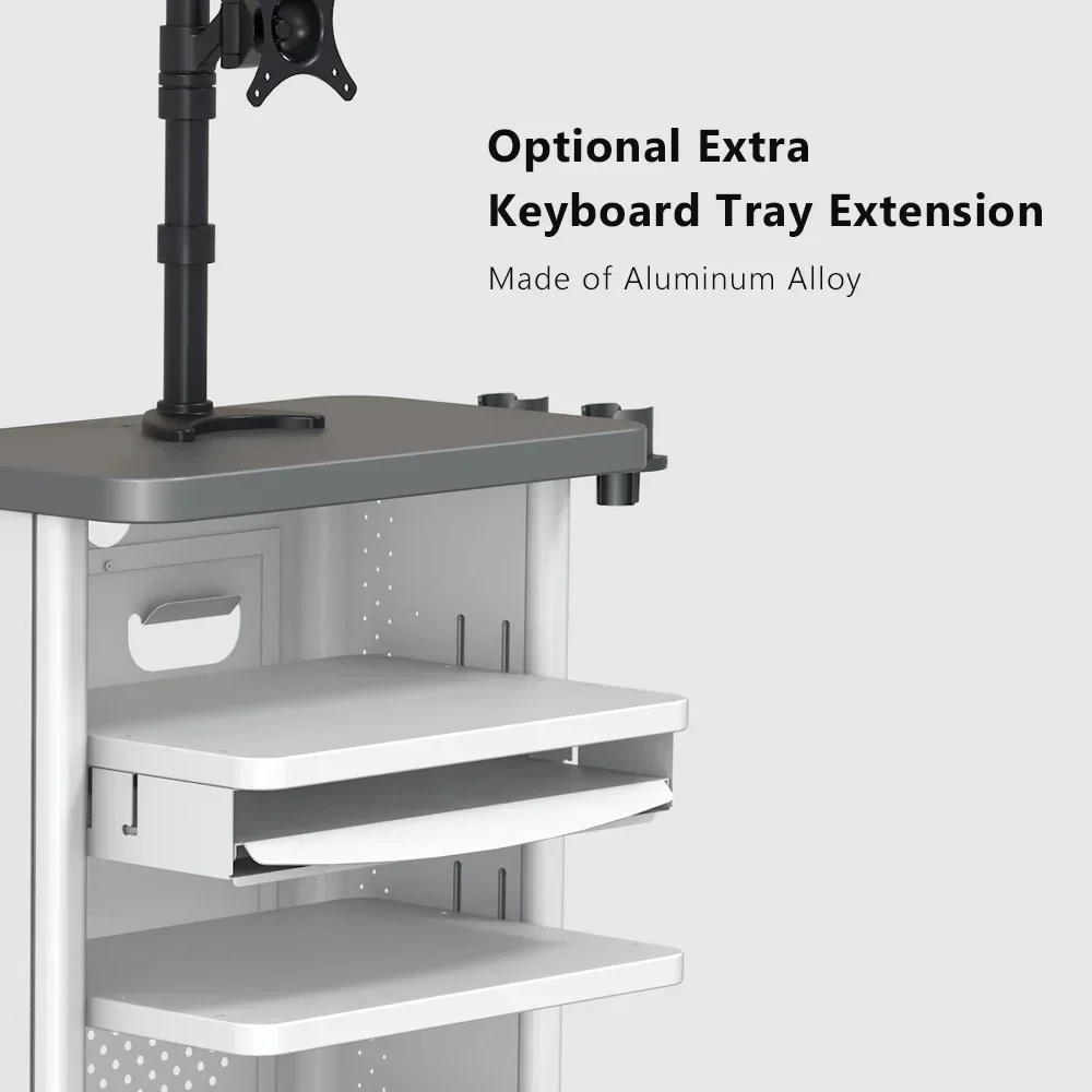 YKD-2101 معدات المستشفيات الطبية 3 طبقات عربة تنظير البطن بالمنظار برج عربة