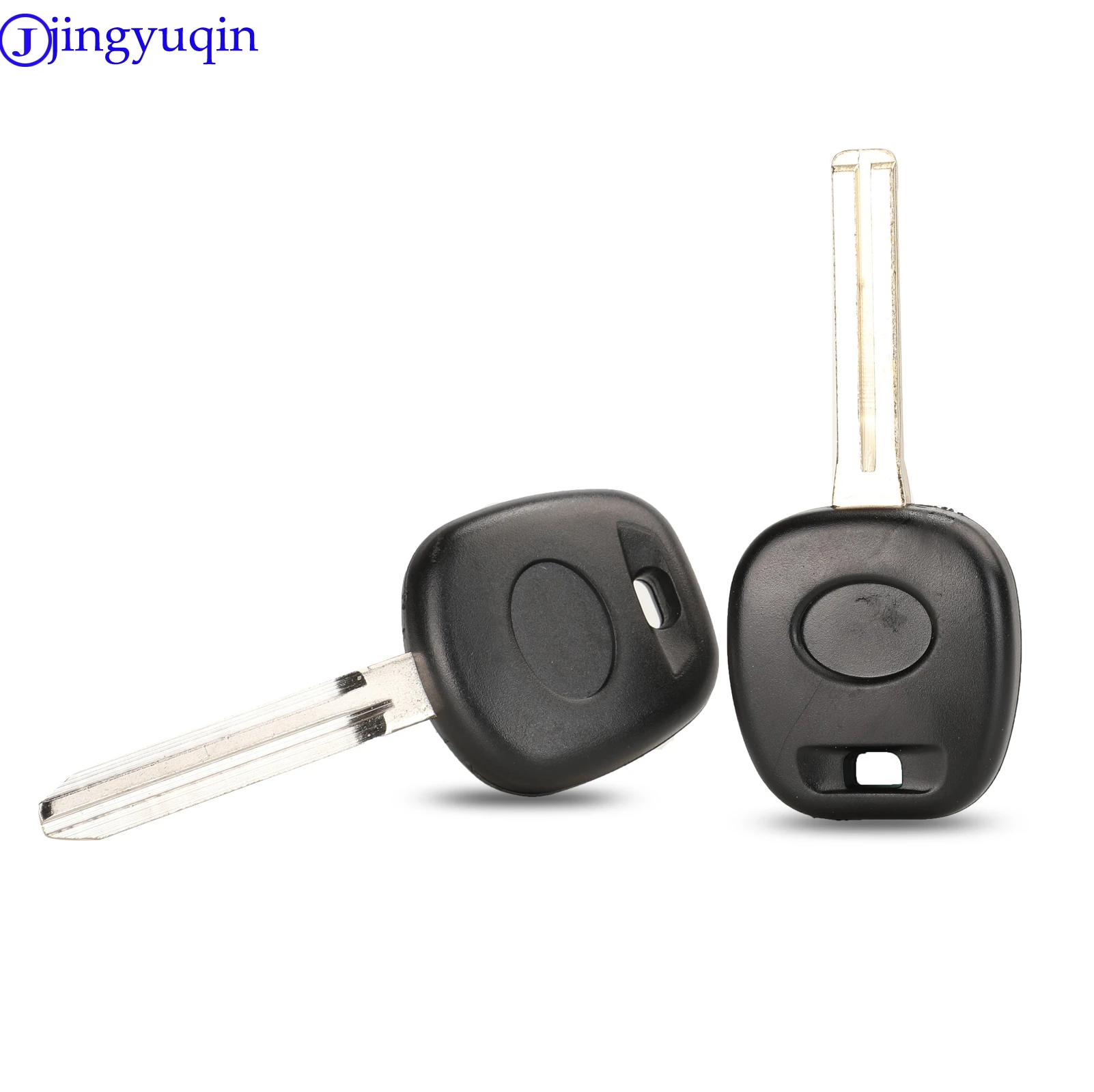 

jingyuqin 10ps Blank Transponder Key Shell For Toyota RAV4 PRADO COROLLA Camry Reiz Highlander Yaris Corolla TOY43 TOY40