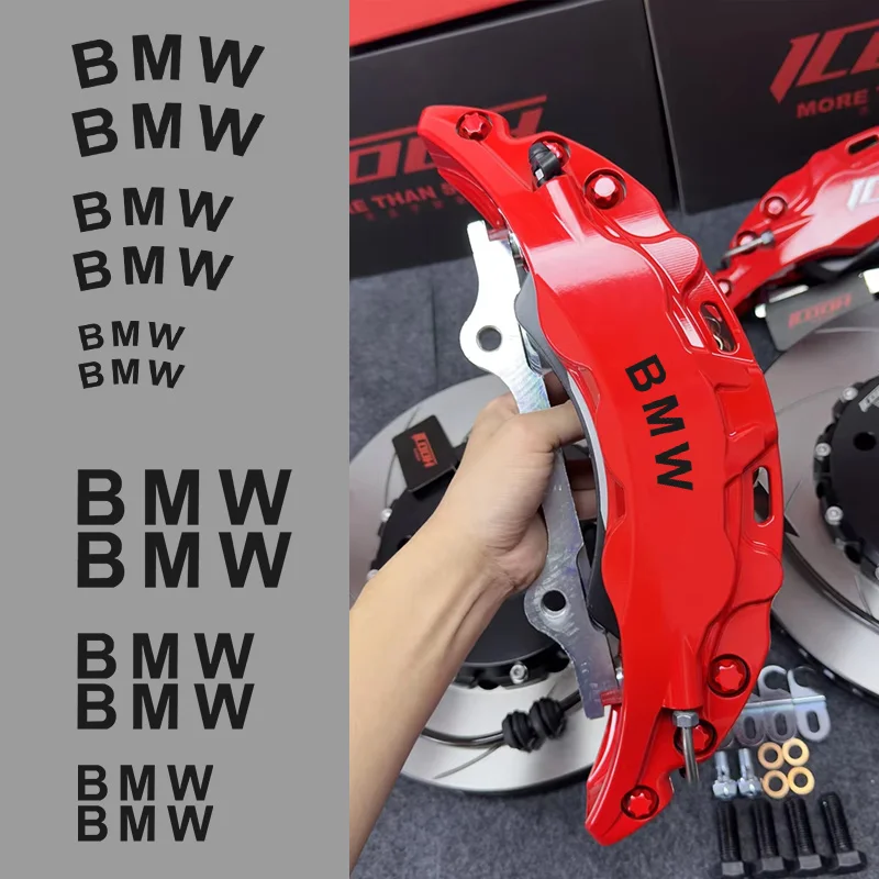 Juego de 6 pegatinas de vinilo decorativas para ruedas, resistentes al calor, para BMW Performance E46 E90 E60 F10 F30 E39 E36 E87 G30 E92 M