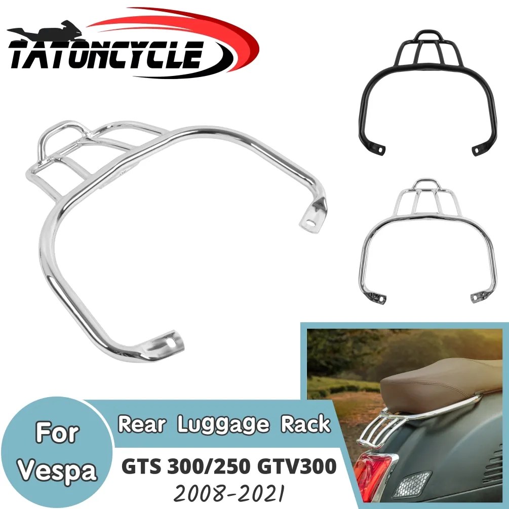 For Vespa GTS 300 250 GTV300 2008-2022 2021 2020 GTS300 GTS250 Rear Bracket Luggage Bag Motorcycle Sports Shelf Rack Accessorie