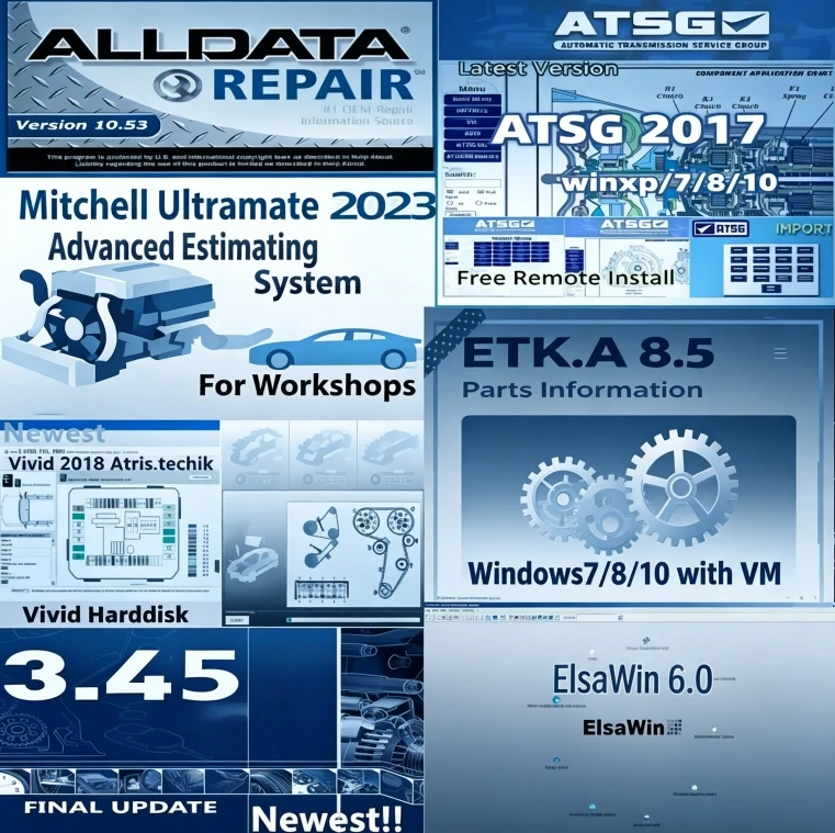 

2026 7 in 1 VIVID HAYNES PRO 2018.1 Alldata 10.53 Autodata 3.45 Mitchell Ultramate 2023 elsawin 6.0 etka 8.5 Atsg 2017 software