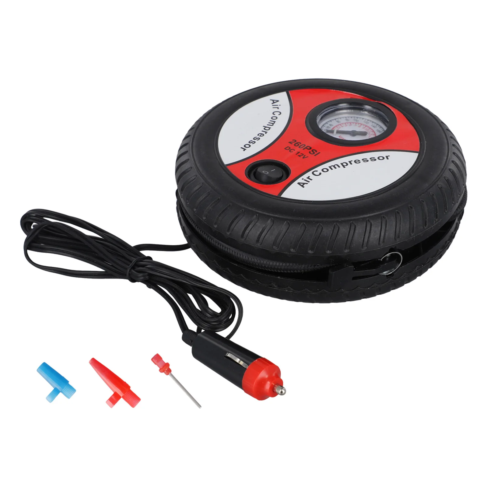 

Накачиватель шин 12 В Портативный воздушный компрессор 12 В Прямая установка Быстрая установка Мощность 80 Вт Антикоррозийный Практичный