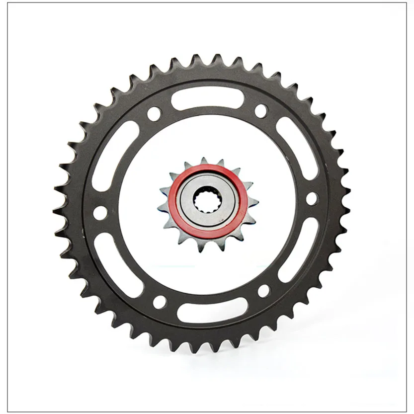 Silent Durable Pinion Front Rear Sprocket Kit 15T 43T for Zontes ZT350-R-X-T GK350