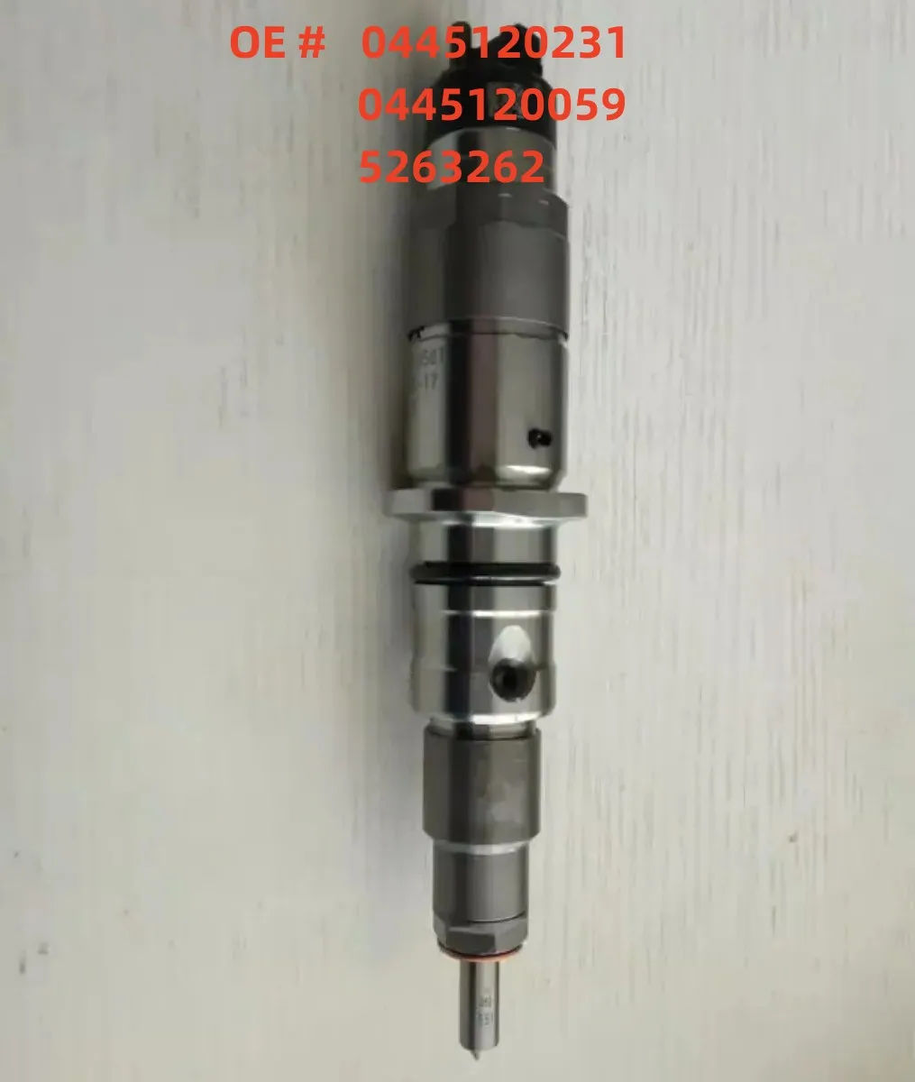 High quality New 0445120231 0445120059 5263262 Fuel Injector  For Cumminss QSB6.7 Hyundaii HL770-7A K-omatsu PC200-8