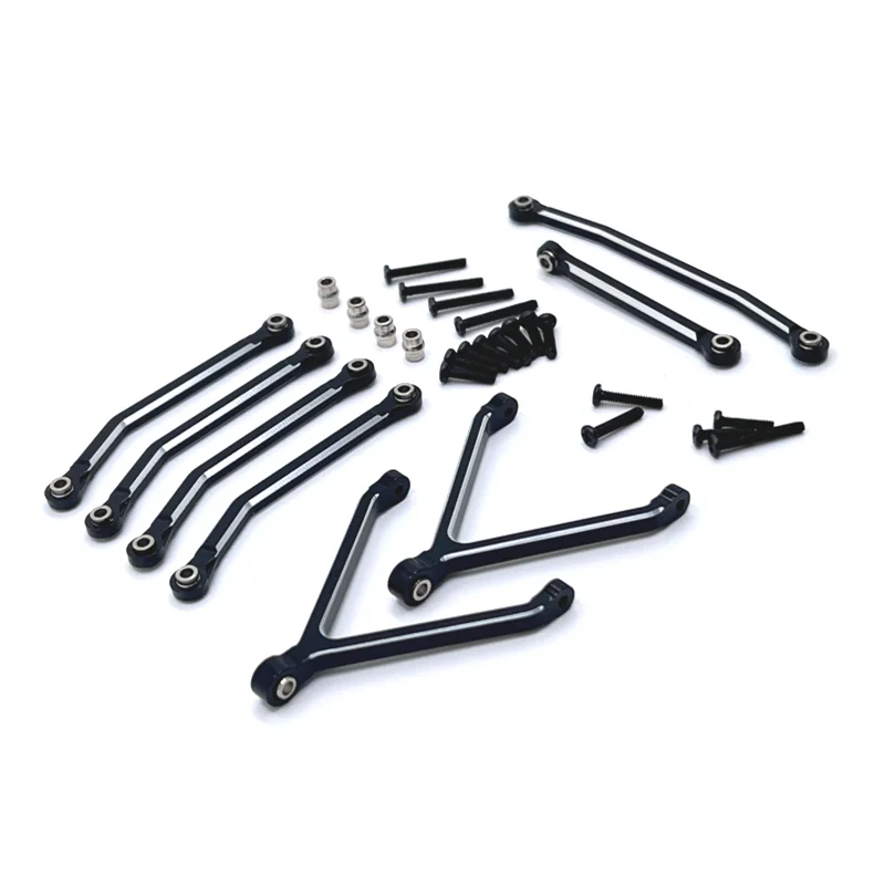 Metal atualização e montagem cnc processo chassi eixo fixo link de direção kit para fms 1/24 xiaoqi fcx24 rc peças do carro