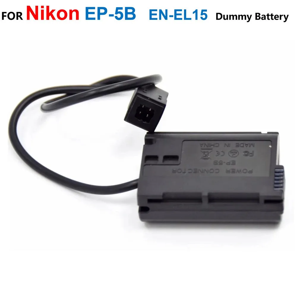 EP-5B DC Coupler EN-EL15 Fake Battery For Nikon Z6 Z7 1 V1 D7500 D7200 D7100 D7000 D850 D810 D810A D800 D800E D750 D610 D500