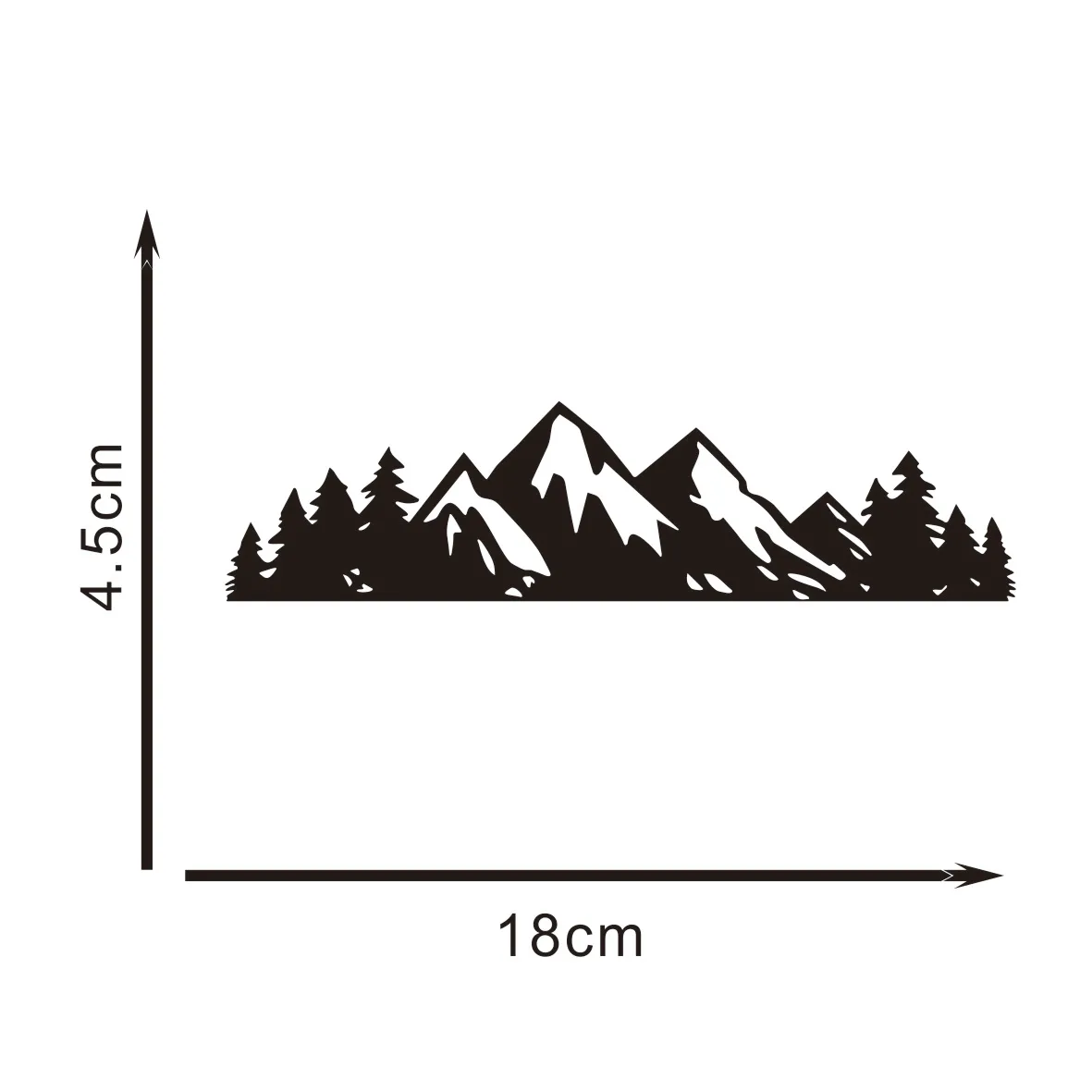 

7" Trees & Mountain Car Decal - Racing Graphic Sticker for Subaru Forester/Outback/Ascent/Crossstrek
