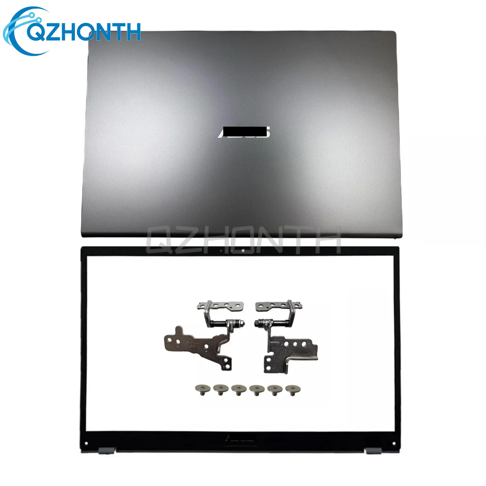 New LCD Back Cover+Front Bezel+Hinges For ASUS X515 FL8700 Y5200F M509D X509 R565M (Gray) 15.6