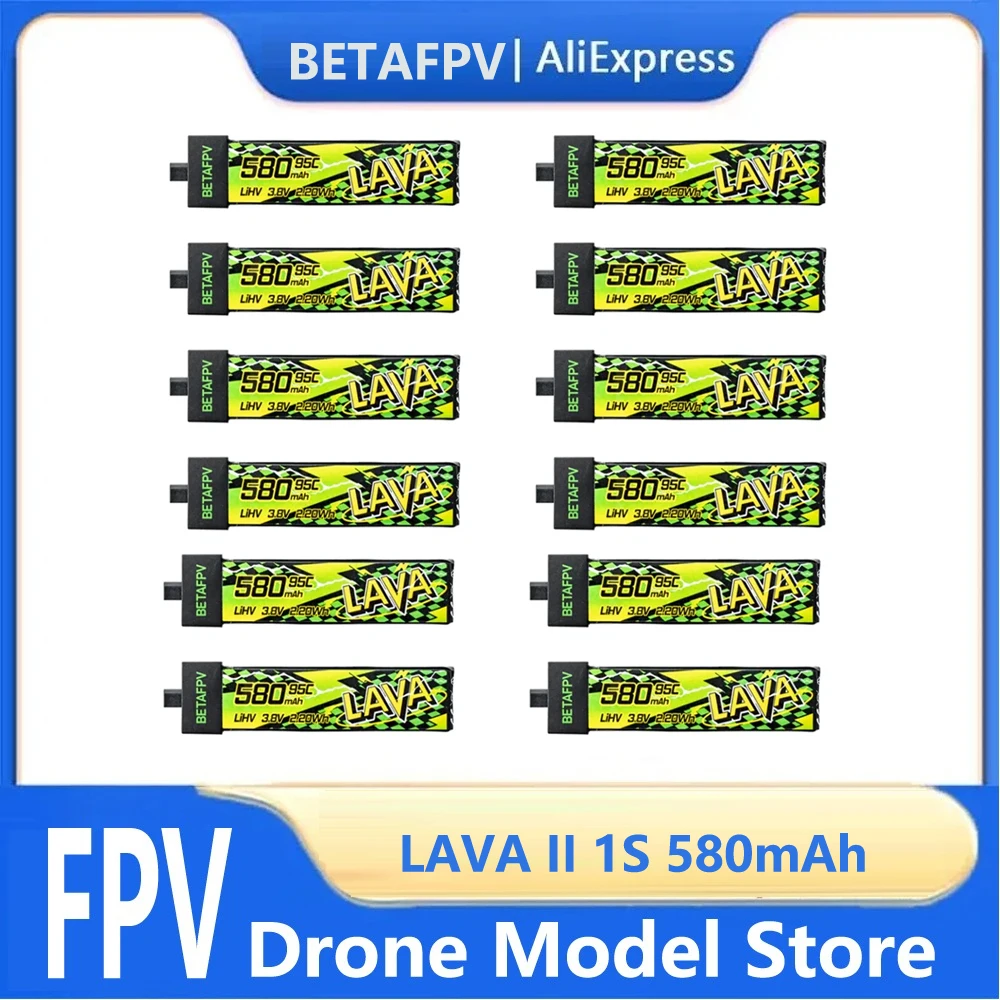 BETAFPV 5 Baterías LAVA 1S 260mAh 80C LiHV Con Conector BT2.0 – Para Tiny Whoop Air65, Meteor65 Y Pro – Z-Folding