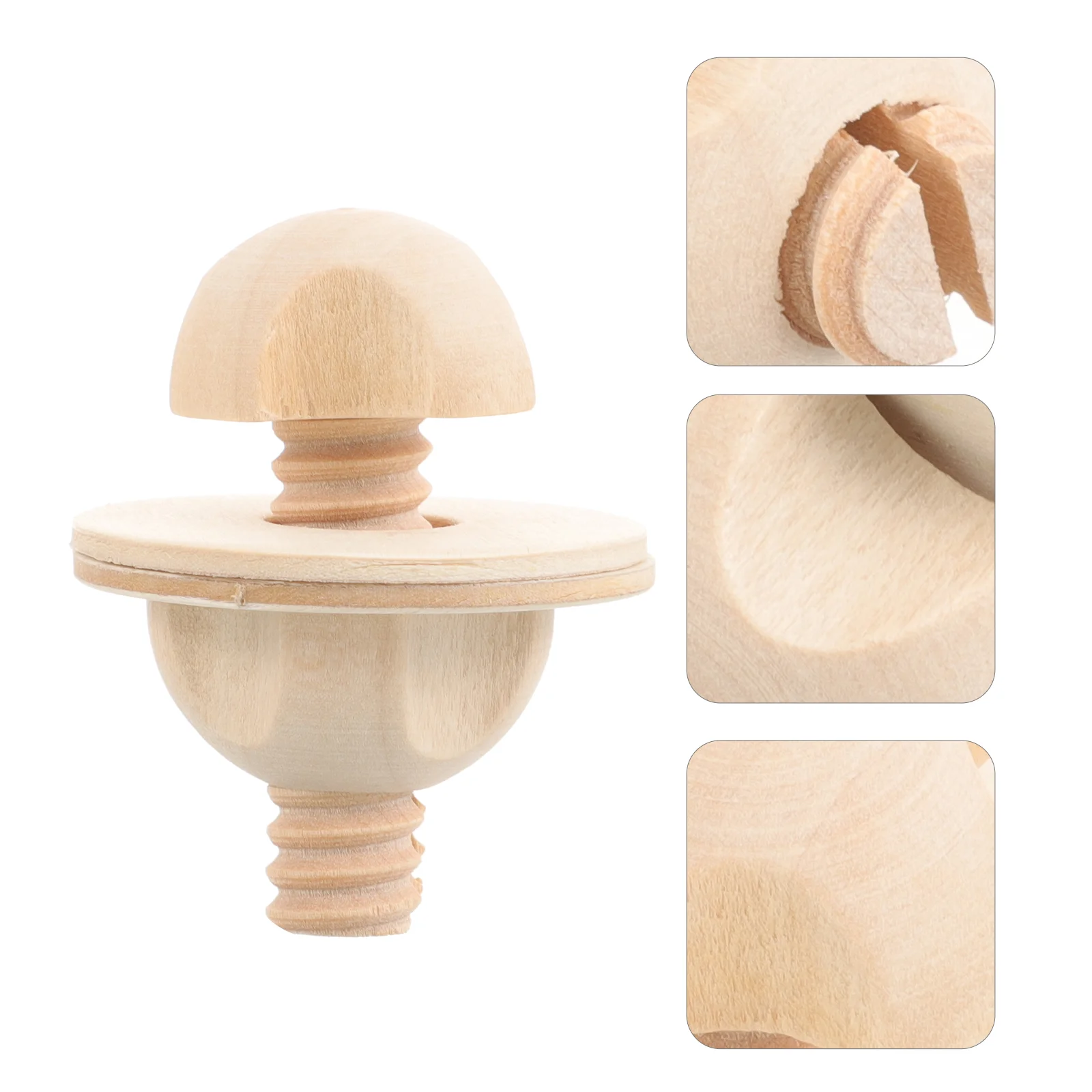2 Pcs Solid Wood Screws Birdcage Perch Hanging Part Fix Nuts Springboard Wooden Feeder Accessory Portable