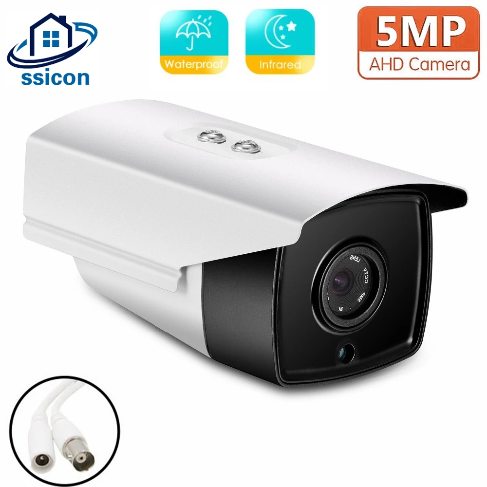 

5MP Security Camera AHD Waterproof 3.6mm Lens 4 IN 1 Analog Bullet Outdoor Camera IR Night Vision With OSD Menu