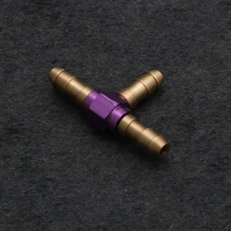 4PCS RC Model Airplane 26.6x15.5mm Metal T-Shaped Connector Hole 3.5mmx2mm Fuel Tank Tee Joint Oil Pipe Gas Three-way Joint