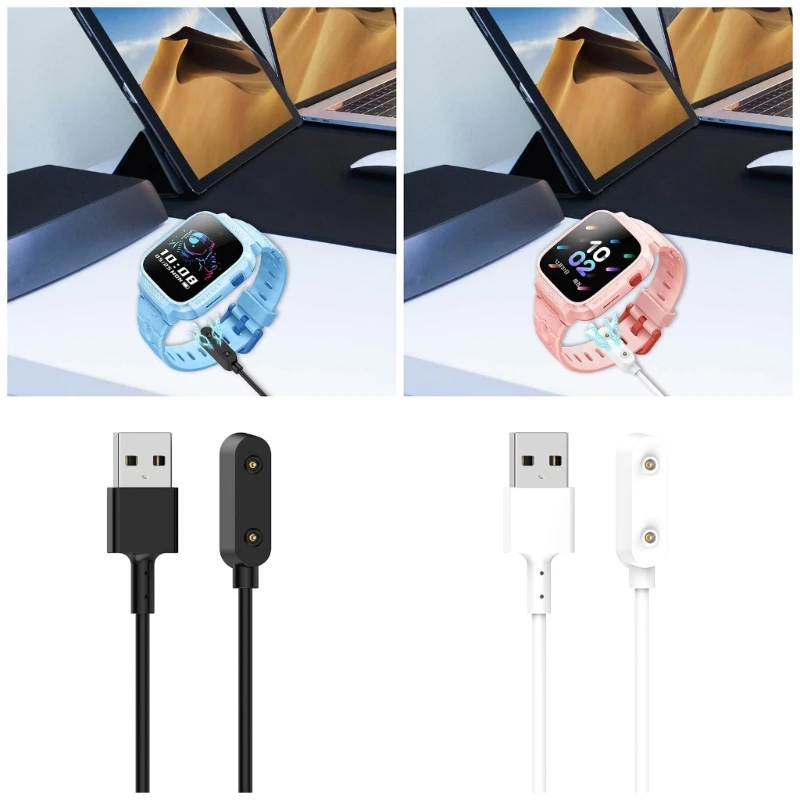 Cable de carga para Smartwatch T6C para niños, Cable de fuente de alimentación para deportes, compatible con viajes