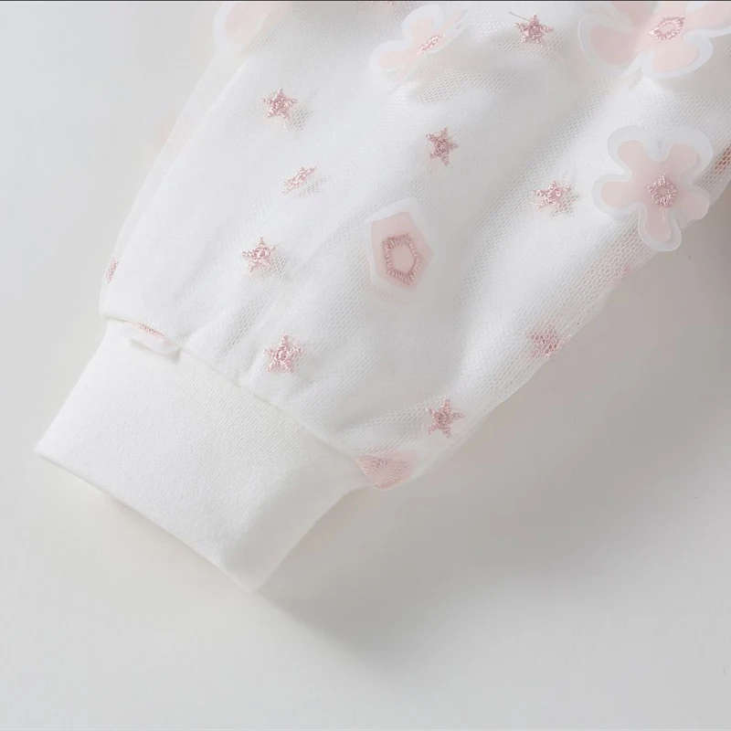 2 pieces Set summer New girl Dress Set +hat Long sleeved sweet bow flower Soft Baby dress Cotton newborn Sling Cute Baby dress