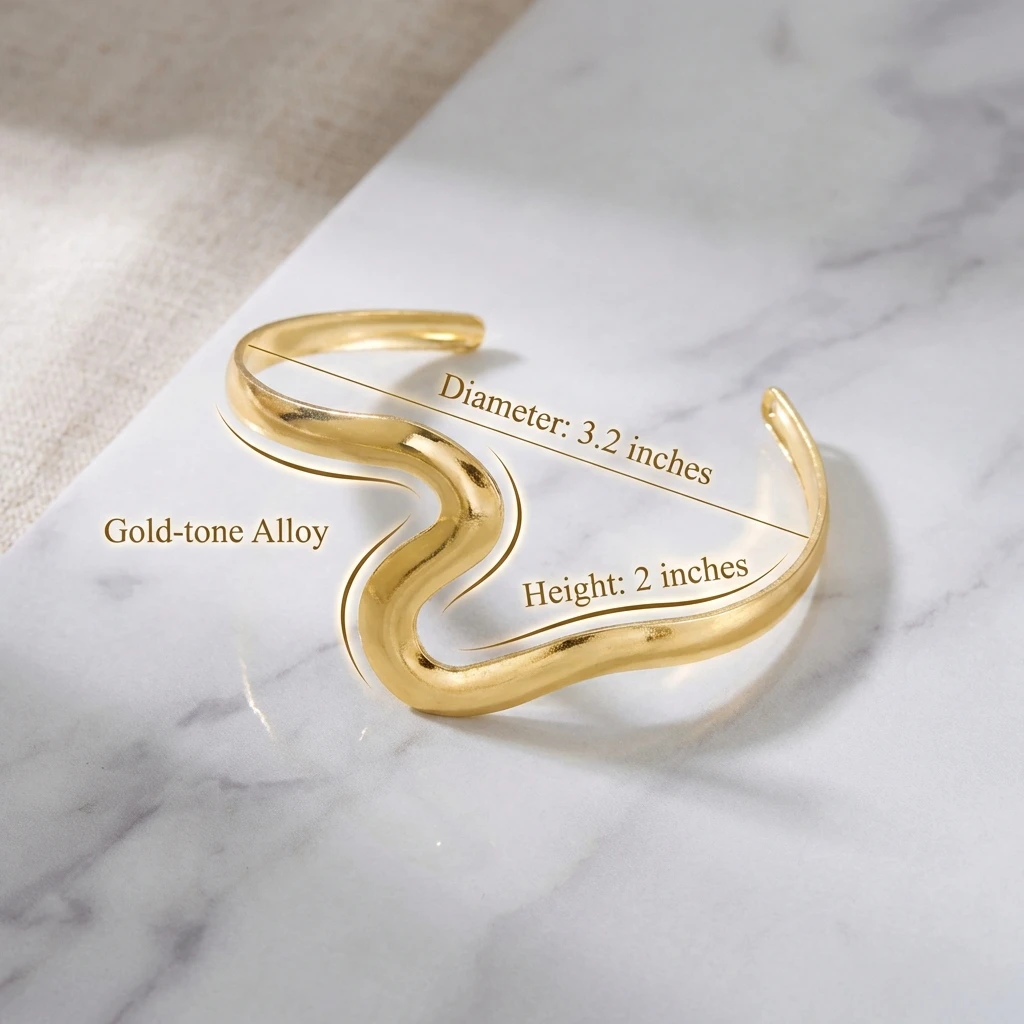 Minimalist Gold Color Irregula - Ethnic Modern Fashion 评论和价格